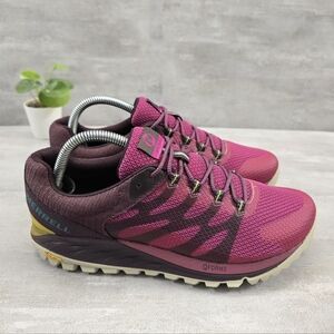 Merrell Women Antora 2 Vibram Hiking Shoes Red Cranberry - Size 9.5